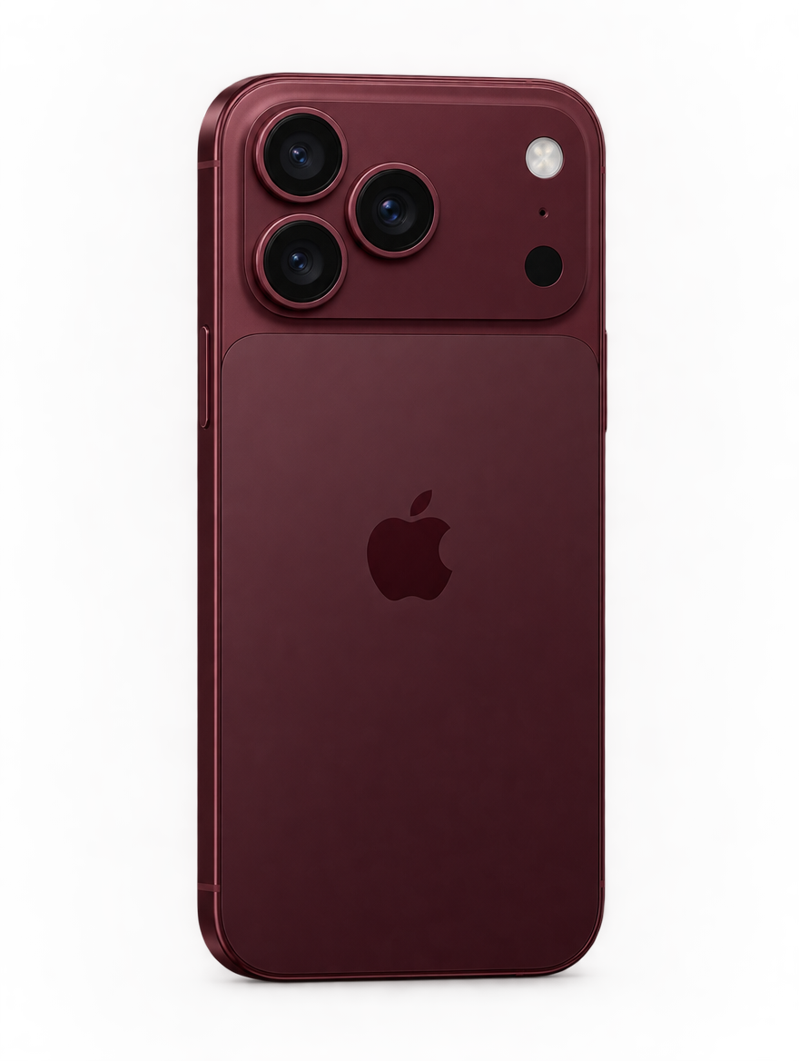 iPhone 18 Pro בצבע Dark Cherry